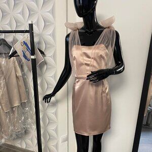 Elegant Dress, Atlas -100 %, Made in Europe, Size - MP